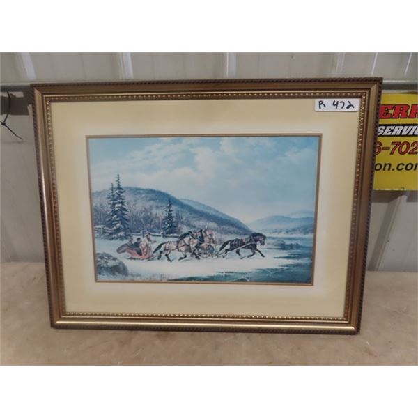 Print by Cornelius Krieghoff 22" x 29"