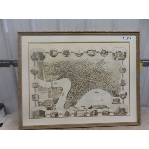 Print of Winnipeg 1884 31" x 39.5"