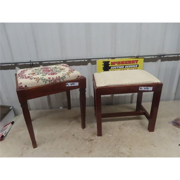 2 Stools - for either Sewing or a Vanity
