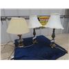 Image 1 : 3 Table Top Lamps - 2 Matching