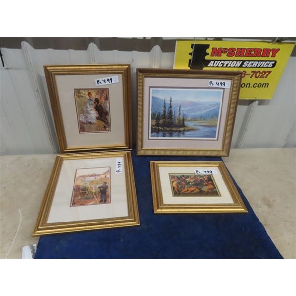 4 Pictures - Biggest 14" x 16" ; 1) Limited Print Signed Ray Murgiah