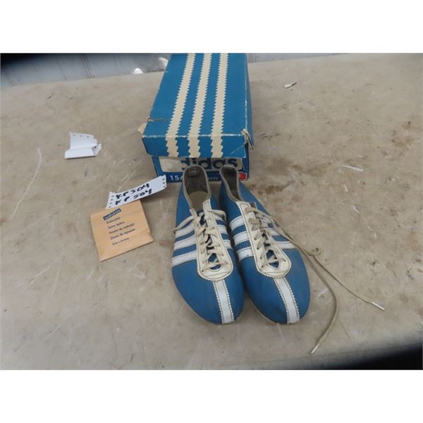 Vintage Adidas Track Shoes with Spikes & Box