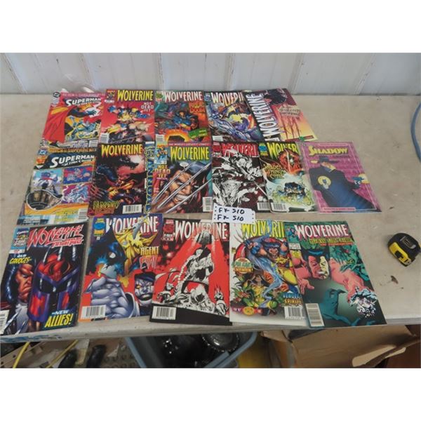 16 Comics; Marvel, DC plus others