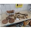 Image 1 : 2 Wood Planers, Axe Heads, Cobler Shoe Repair Wood Heater Parts