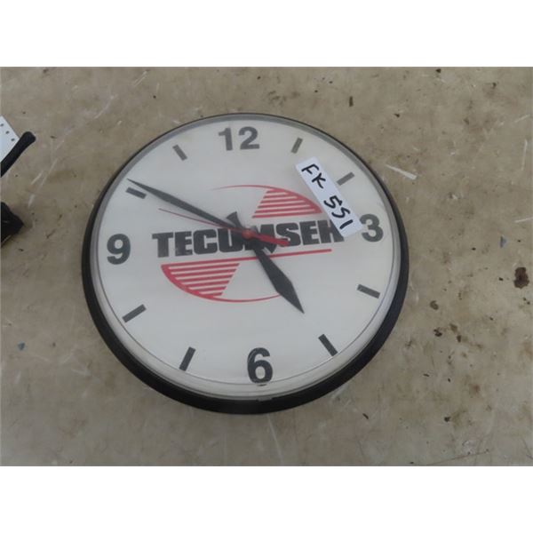 Tecumseh Clock 12" Wide