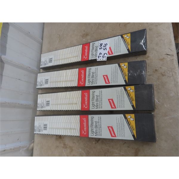 4 New Sealed Window Blinds 23" x 64" each