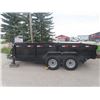 Image 1 : 2013 Triton 14' Tandem Electric Hoist Tilt Trailer Box with Stake Pockets, Tie Downs, Double Jack, 7