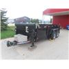 Image 2 : 2013 Triton 14' Tandem Electric Hoist Tilt Trailer Box with Stake Pockets, Tie Downs, Double Jack, 7