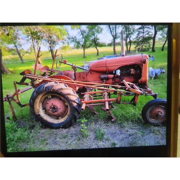 * OFFSITE * Allis Chalmers -I Believe- CA Gas Pulley PTO with Undermount Cultivator Serial # 077 418