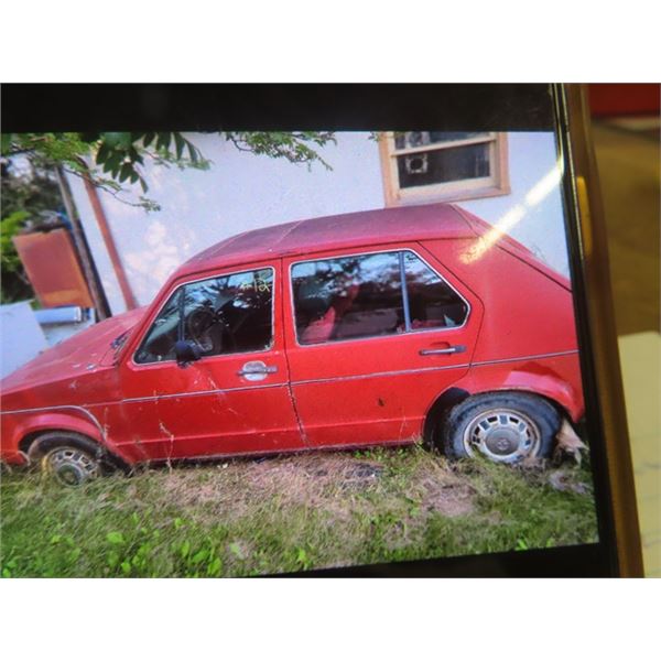 *OFFSITE* 1981 VW Gas Rabbit 4 Door Hatchback Automatic Transmission Serial # 1VWFB0176DV83464 - Pic