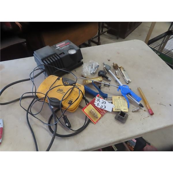 (2) 120  Air Compressor, Blower & Air Related Fittings