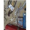 Image 3 : Vice Grips, Pliers, Tap + Die Set, Easy Out, Crescent Wrenches, Metal Tool Box