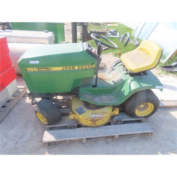 John Deere 185 Hydro Riding Mower - Last Time Used 2 Years Ago