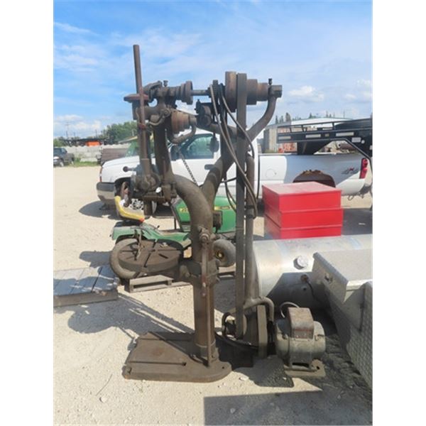 Heavy Duty Floor Model Drill Press - Original Belt Electric Motor Drive with Pail of Bits