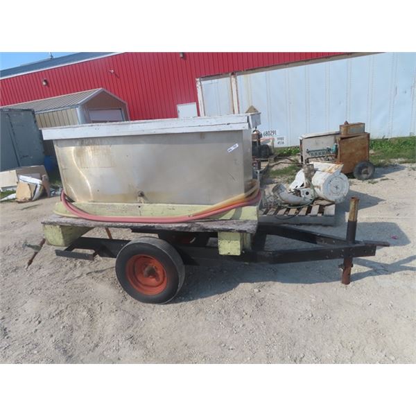 2 Wheel Trailer with 175 Gal Stainless Steel Tank