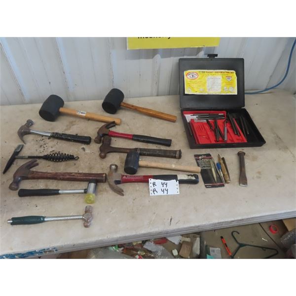 Hammer, Claw, Mallet, Ball Pin Hammer, Punch/ Chisel