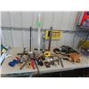 Image 1 : Carpentry Tools; Wrecking Bars, Levels, Squares, Tape Measure, Nail Puller, Tool Pouch plus more