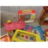 Image 5 : Vintage Fisher Price: Activities Center, Sesame Street, School Bus, Fire Truck plus more