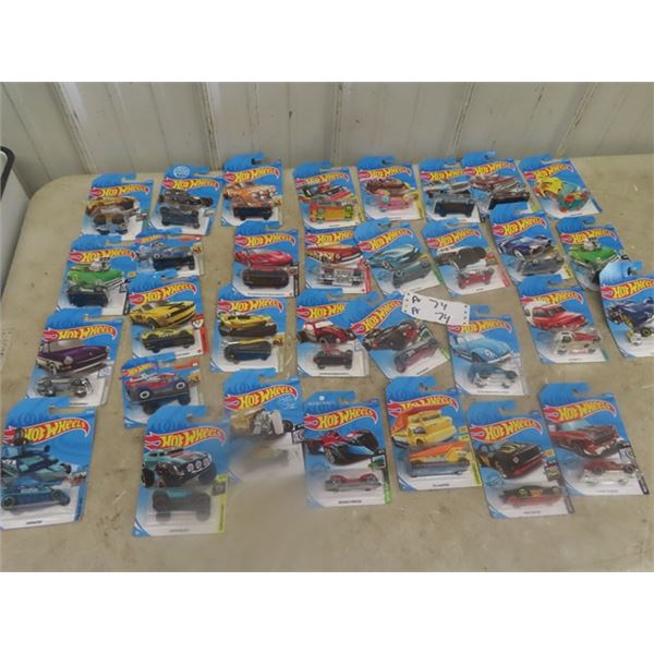 31 Hot Wheels in Packaging