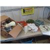 Image 1 : Box of Yarn, Sewing Basket, Cross Stitch Set, Macrame  plus more