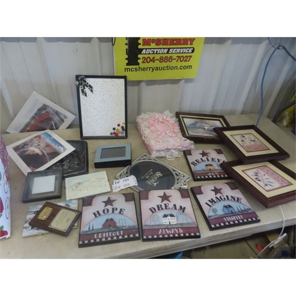 Pictures, Picture Frames, Slogans plus more