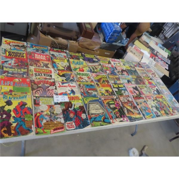 50 Comics - some Old Ones - 12 Cents + Up