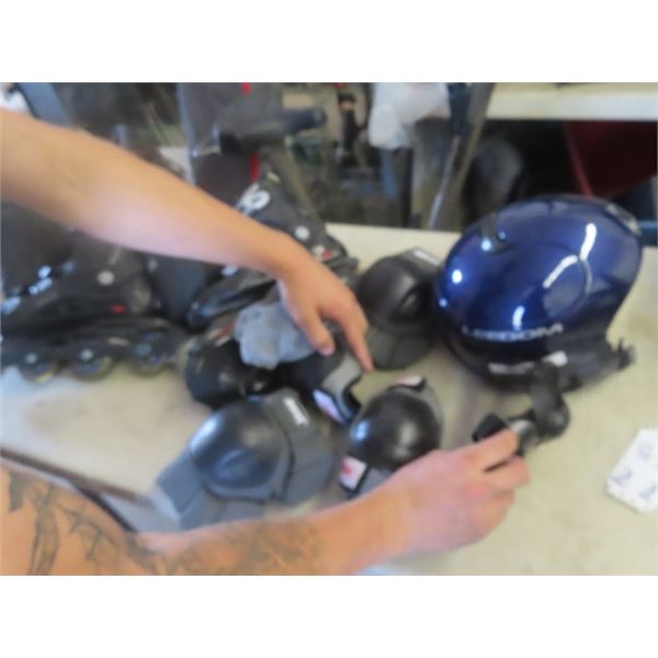 Roller Blades, Helmet, Knee+Elbow Pads McSherry Auction Service Ltd.