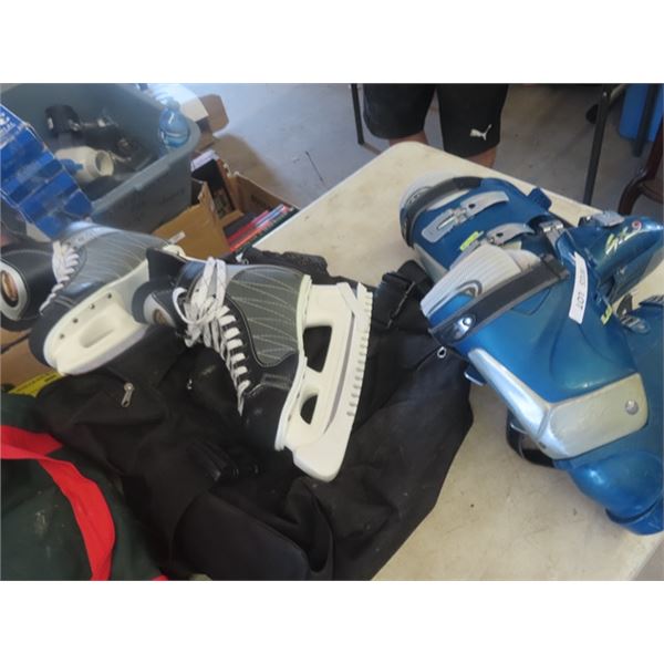 CCM Skates & Set of Skis