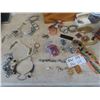 Image 4 : Jewelry; Bracelets, Necklaces, Broaches Watches... & Straus Radio Lighter
