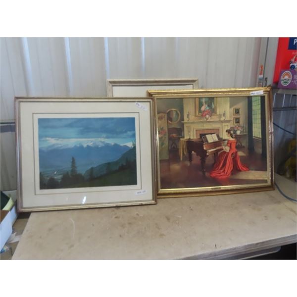 2 Pictures ; 1) 27"x 33" , 1)  24" x 29"