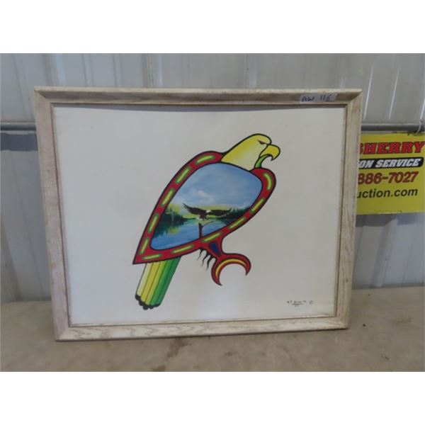 Indigenous Art 24" x 30"  by AJ Lands Jr.