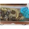 Image 4 : Estate Jewelry; Watches, Broaches, Rings, Necklace with Jewelry Boxes