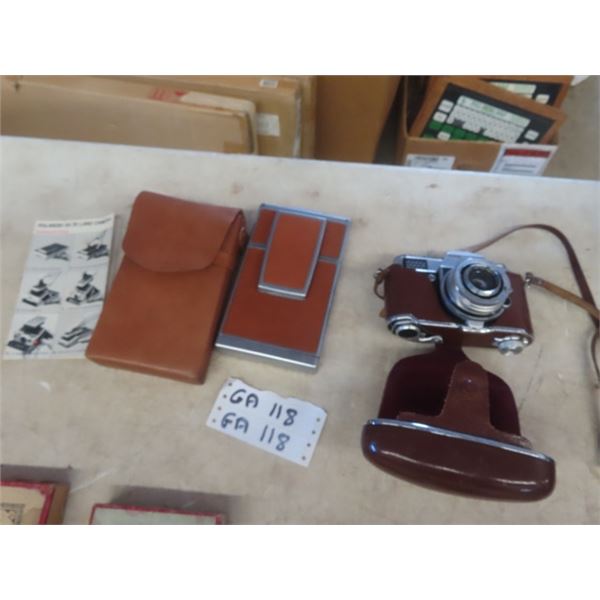 Kodak Retro Camera & Polaroid SX 70 , Glass Plate Negatives 4" x 5" , Picture from 1915 Morden MB