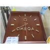Image 2 : Omega Clock 15" x 15" , 8 Day Clock, Convex Mirror 19" Wide
