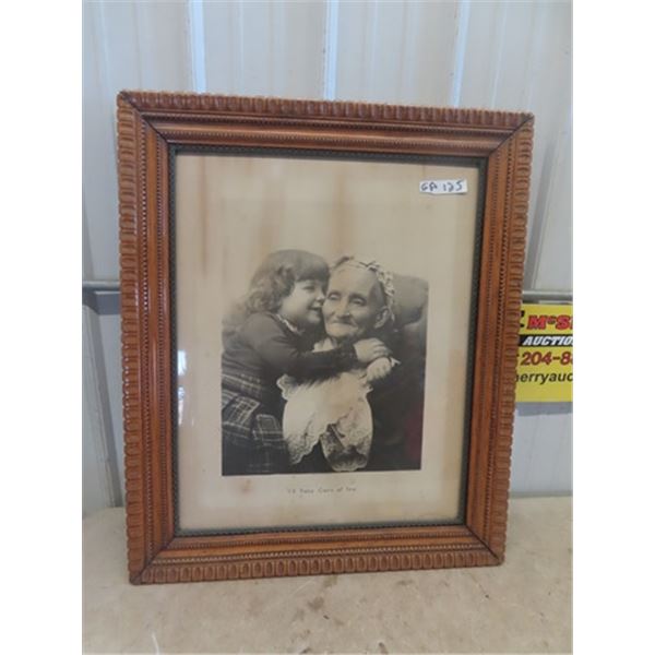 Antique Picture Frame + Photo 29" x 35"