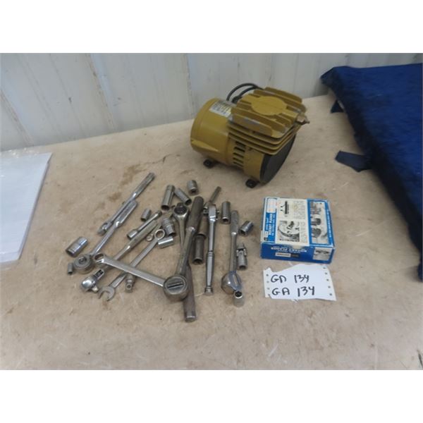 Oiless Air Compressor, Wrenches, Sockets, Ratchets