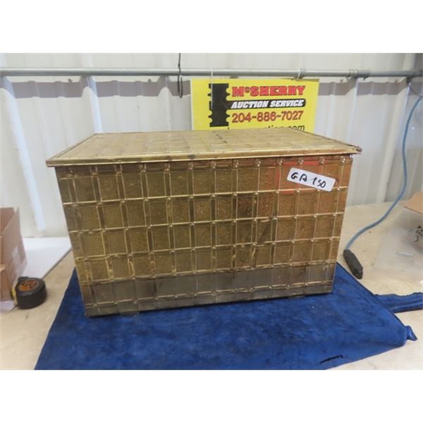 Brass Lined Chest 13" X 13" X 21"