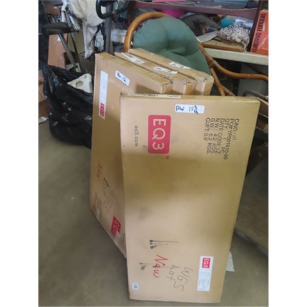 4 pc Believed to be New - 20" Frosted Glass Doors