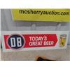 Image 2 : Plastic DB Beer Sign 7.5" x 24" , Stir Sticks, Trays plus more