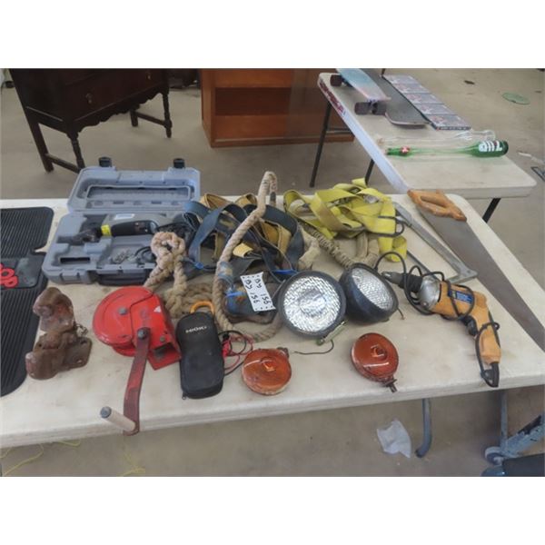 Power Drywall Gun, Sealed Lights, Pintle Hitch, Sander, plus more