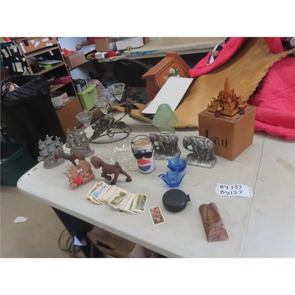 Book Ends, Candle Holder, Ornaments, Cards plus more