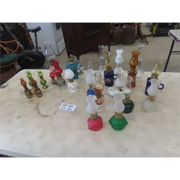22 Mini Coal Oil Lamps