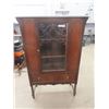 Image 1 : Walnut China Cabinet 59" x 37" x 15"