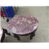 Image 5 : 3 Pc  Table Set with Marble Top; Coffee Table 20" x 48" x 30" , End Tables 22" x 26" x 20"