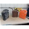 Image 1 : 3 Gas Cans; 2) Metal , 1) Poly