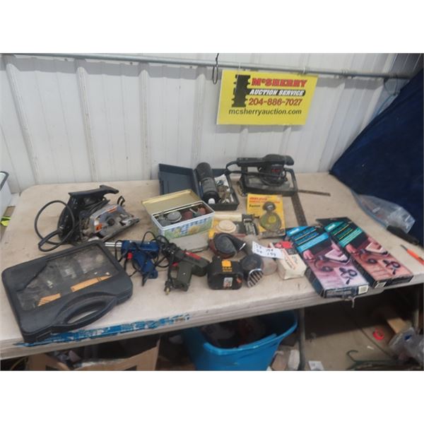 Power Sander, Dremel, Soldering Gun, Plumber Torch plus more