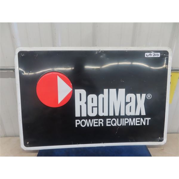 Metal Embossed Red Max Sign 24