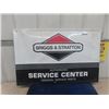 Image 1 : Metal Embossed Dealer Briggs + Straton Sign 24" x 36"