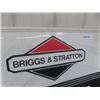 Image 2 : Metal Embossed Dealer Briggs + Straton Sign 24" x 36"