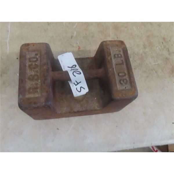 30 lb Legal Measure Scale Weight
